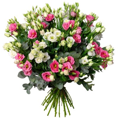 Eustoma s eukalyptem