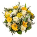 White roses and gerberas